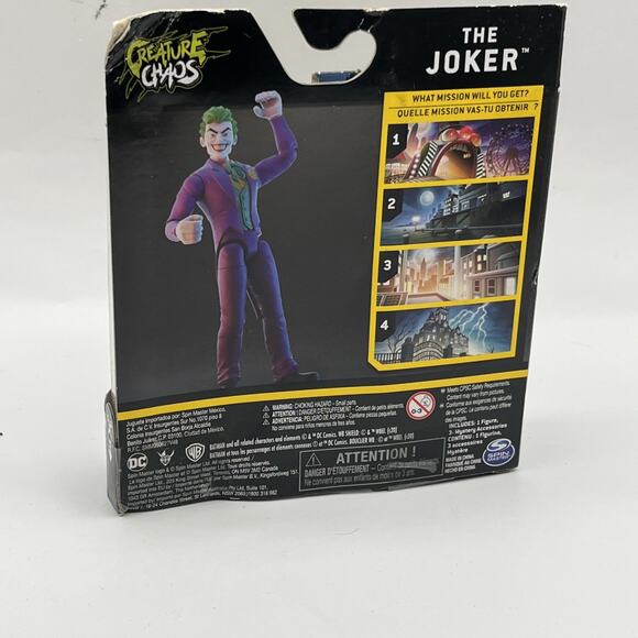 DC Comics Joker The Caped Crusader 4" Action Figure 1st Editions Spin Master - Picture 10 of 11